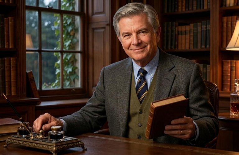 Illustration representing Burt Thicke and the Thicke family legacy connected to Alan Thicke and Robin Thicke