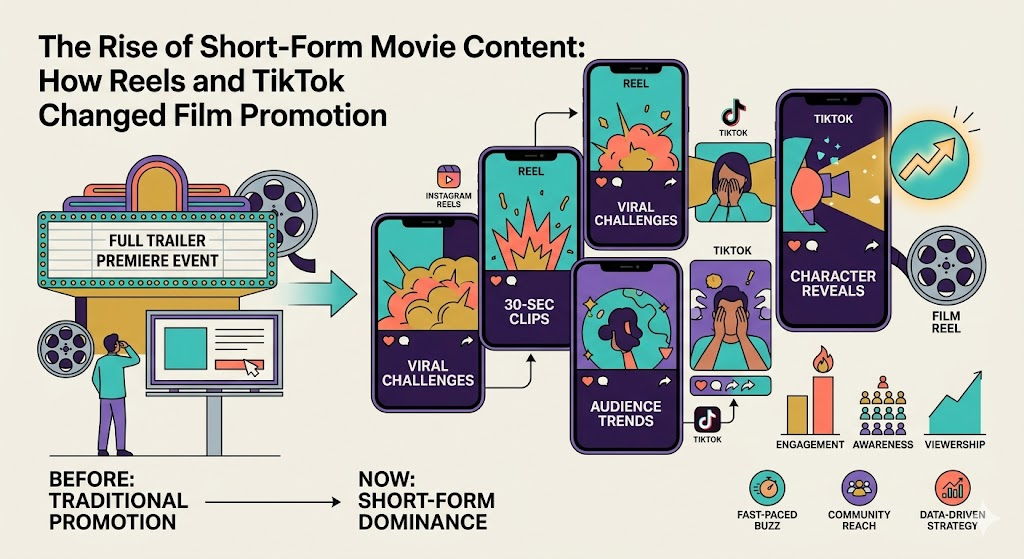 The Rise of Short-Form Movie Content: How Reels and TikTok Changed Film Promotion